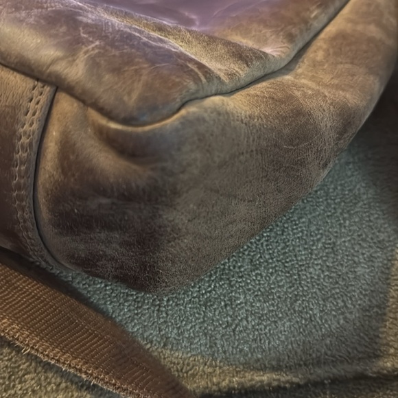 Leabags Leather messenger laptop computer bag dark brown (TD) - Picture 8 of 8